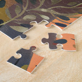 Boho Botanisch Erdiges Floral Puzzle (Seite)