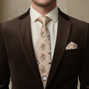 Boho Botanisch Krawatte