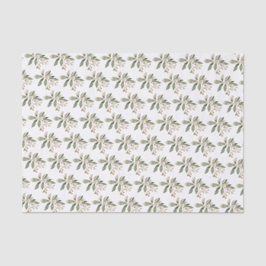 Boho Botanisch Seidenpapier (Vorderseite)