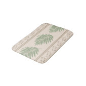 Boho botanische Badematte (Schrägansicht)