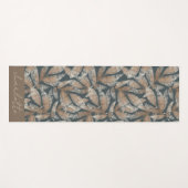 Boho Botanische Blätter Personalisiert Yogamatte (Vorderseite (Horizontal))