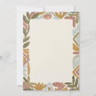 Boho-Botanische Einladung mit eigenem Text