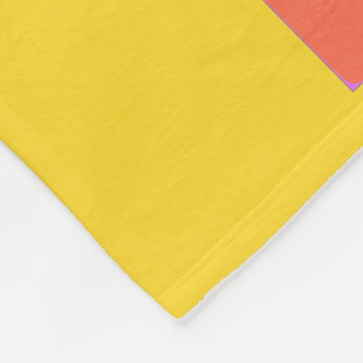 Boho botanische Formen Personalisierter Name Fleecedecke (Ecke)