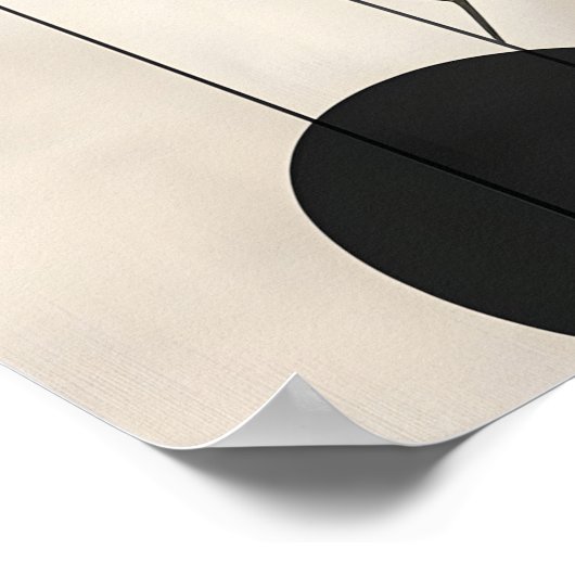 Boho-Botanische Geometrische Illustration Poster (Ecke)