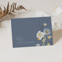 Boho Botanische Hochzeit geklappt Dankeschön Karte
