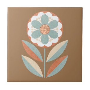 Boho Botanische Keramik Tile Fliese