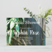 Boho botanische Kräuter verlasse rustikales Barnho Einladung (Stehend Vorderseite)