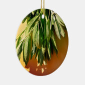 Boho Botanische KräuterBlätter Keramik Ornament (Rechts)