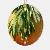 Boho Botanische KräuterBlätter Keramik Ornament (Links)