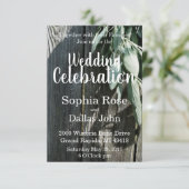 Boho botanische Kräuterpflanze verlasse rustikales Einladung (Stehend Vorderseite)