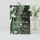 Boho botanische Kräuterpflanze verlasse rustikales Einladung (Stehend Vorderseite)