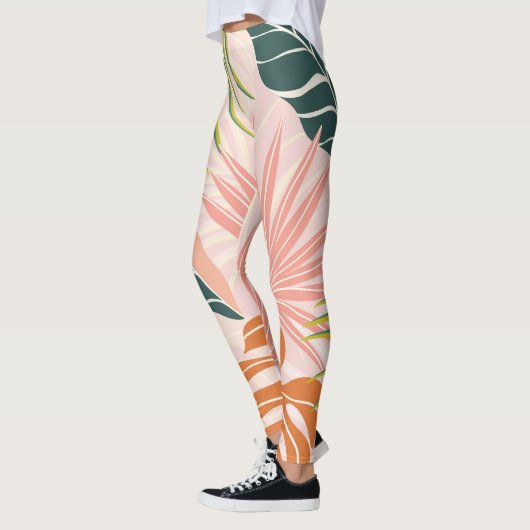 Boho Botanische Kunst: Natur Inspiriert Abstrakt Leggings (Links)