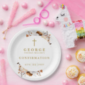 Boho Botanische Moderne Bestätigung des Rustikalen Pappteller (Party)