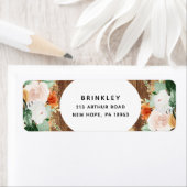 Boho Botanische Rustikale Rücksendeadresse (Insitu)