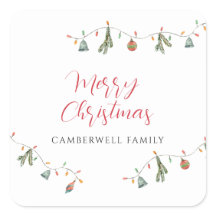 Boho Botanische Weihnachtsfamilie