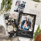 Boho Botanische Weihnachtskarte Karte