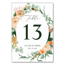 Boho Botanische Weiße Grünpflanzen Personalisiert