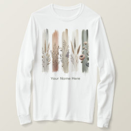 Boho Botanische Wildblumen T-Shirt
