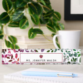 Boho botanischer Apple Lehrer Namensplakette