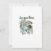 Boho Botanischer Blumenkohl-Abschluss Einladung (Rückseite)