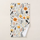 Boho Botanischer Blumenkohl Badhandtuch Set (Handtuch)