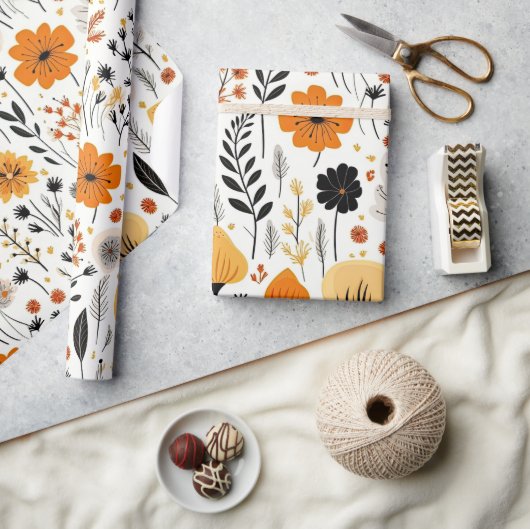 Boho Botanischer Blumenkohl Geschenkpapier (Kunsthandwerk)