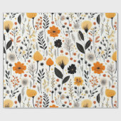 Boho Botanischer Blumenkohl Geschenkpapier (Flach)