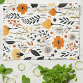 Boho Botanischer Blumenkohl Geschirrtuch (Gefaltet)