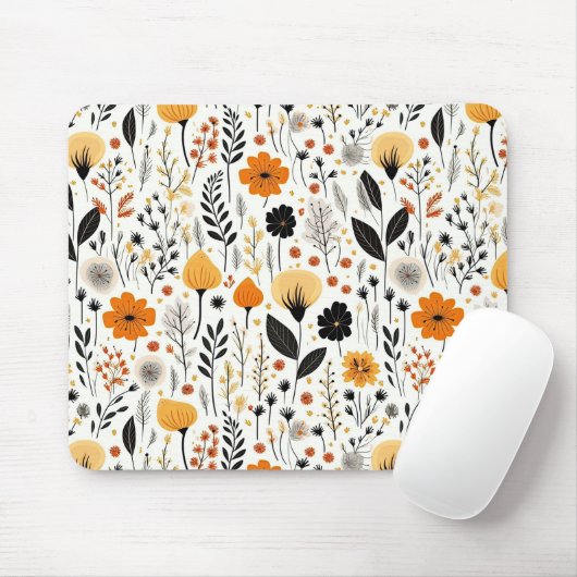 Boho Botanischer Blumenkohl Mousepad (Mit Mouse)