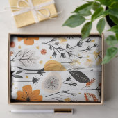 Boho Botanischer Blumenkohl Seidenpapier (Geschenk)