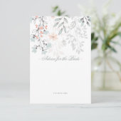 Boho Botanischer Brautparty Beratung für die Braut Einladung (Stehend Vorderseite)