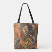 Boho-Botanischer Erdiger Blumenstil Tasche (Rückseite)