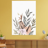 Boho Botanischer Garten - Illustration Leinwanddruck (Insitu (Wohnzimmer))