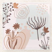 Boho Botanischer Garten Untersetzer (Vorderseite)