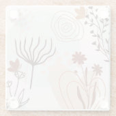 Boho Botanischer Garten Untersetzer (Rückseite)