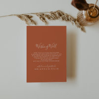 Boho Botanischer Herbstblütenhochzeit wünschend gu