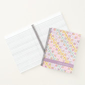 Boho Botanischer Zeichn in Pastellen Personalisier Notizblock (Innenseite)