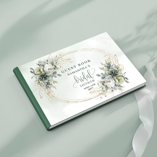 Boho-Botanisches-Brautjungfern-Traubuch Gold Gästebuch
