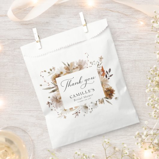 Boho Botanisches Brautparty Geschenktütchen (Ausgeschnitten)