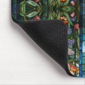 Boho-botanisches Fleckglas Mousepad (Ecke)