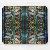 Boho-botanisches Fleckglas Mousepad (Vorne)
