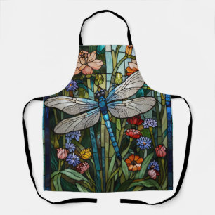 Boho-botanisches Fleckglas Schürze