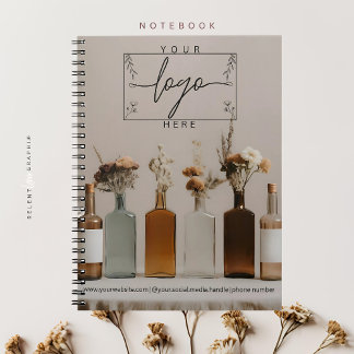 Boho Bottles | Blumen | Ästhetisches Notenbuch Notizblock
