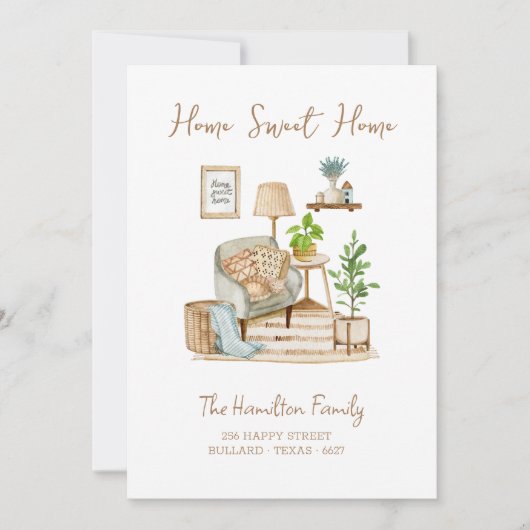 Boho Bound Homestead Moving Ankündigung (Vorderseite)