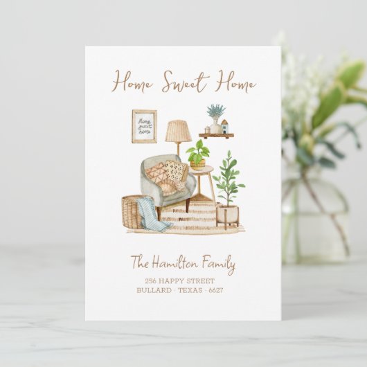 Boho Bound Homestead Moving Ankündigung (Stehend Vorderseite)