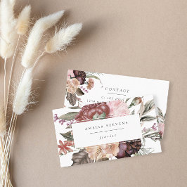 Boho Bouquet Florist Business Card Visitenkarte