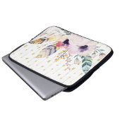 Boho Bouquet Laptopschutzhülle (Vorne Knopf)