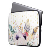 Boho Bouquet Laptopschutzhülle (Vorderseite Links)