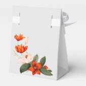 Boho Bouquet mit feurigen Blume Geschenkschachtel (Rückseite)