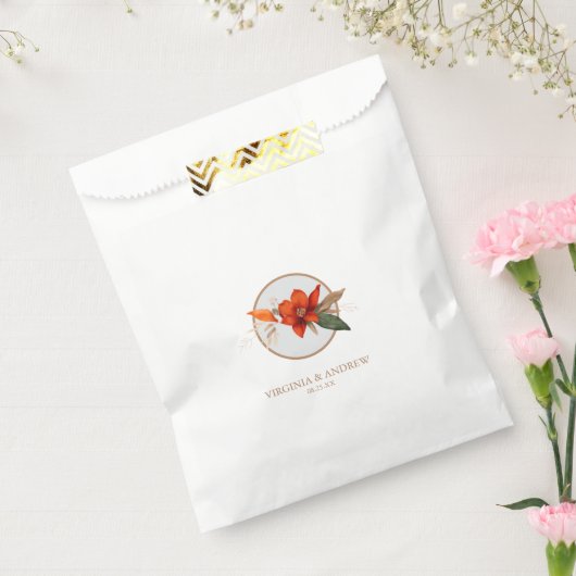 Boho Bouquet mit feurigen Blume Geschenktütchen (Versiegelt)